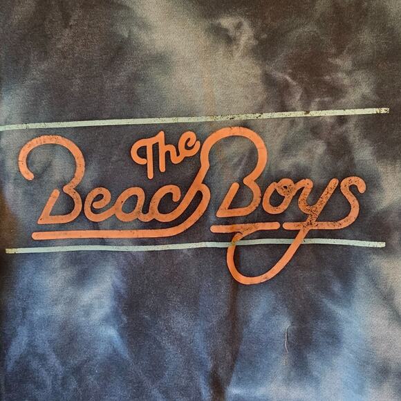 The Beach Boys Tie Dye Sweatshirt Blue Black Crewneck Retro Graphic Size Small - Picture 3 of 10